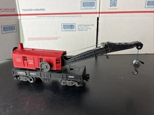 Lionel Lines 6560 O Gauge Bucyrus Erie Crane Car Red Vintage USA - Picture 1 of 14
