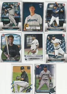 Miami Marlins Lot of8 Rookie Cards 1st Bowman Topps Bowman - Bild 1 von 2