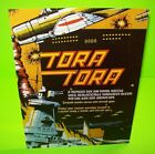 Tora Tora Arcade FLYER original 1980 plan de jeu jeu vidéo vintage illustration promo