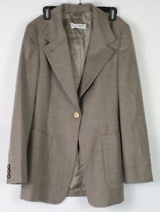 Dolce & Gabbana Beige Made in Italy 1 Button Blazer Jacket Womens 42