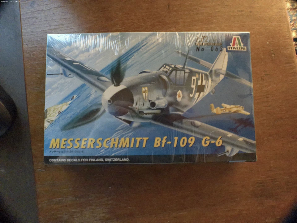  Italeri 063 Messerschmitt Bf-109 G-6 NEUF SOUS BLISTÈRE vertion suisse finland  - Photo 1/2