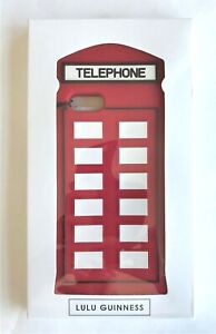 Lulu Guinness Red Silicone Telephone Box iPhone 7 Case New Unused Boxed