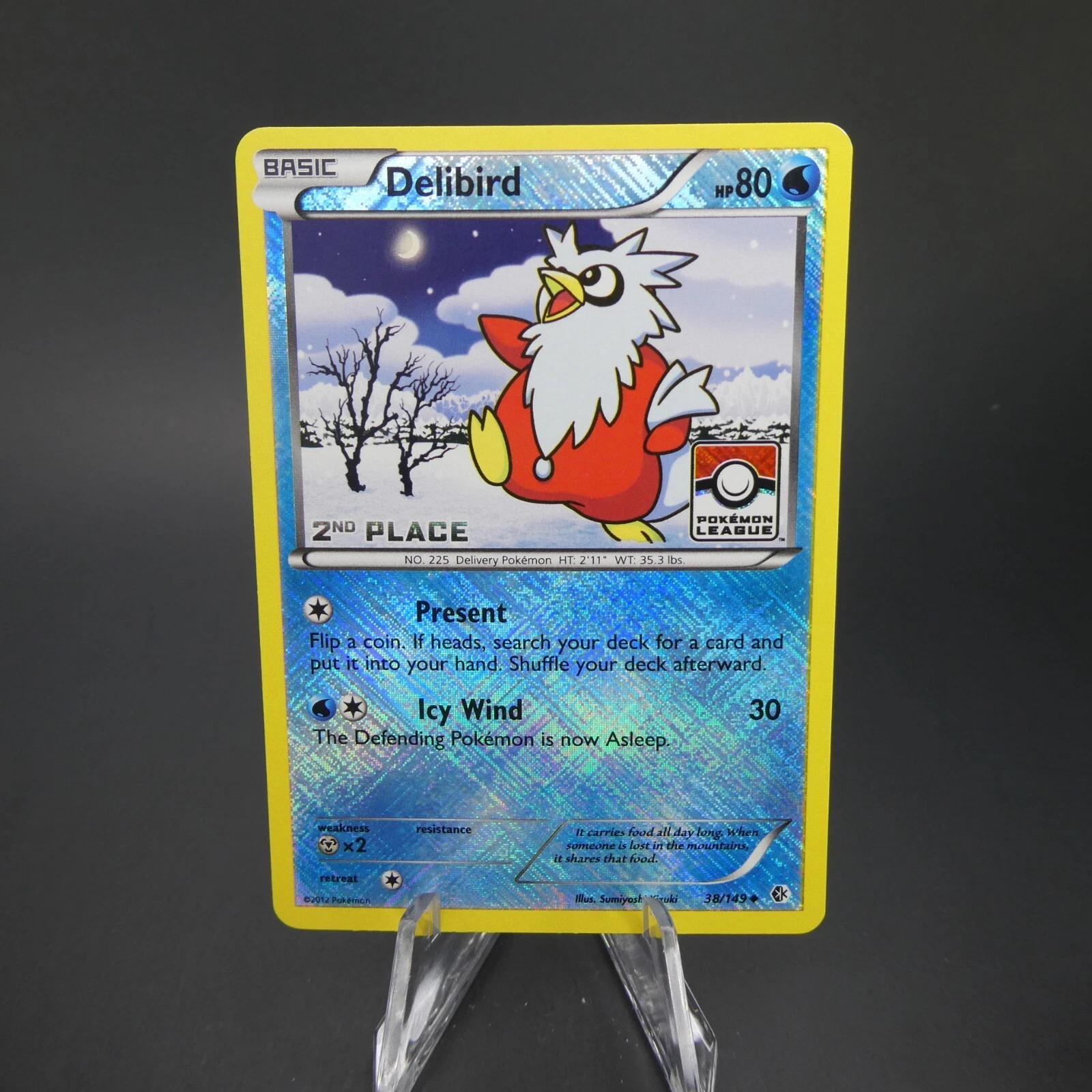 Delibird 38/149 Pokemon League 2nd  Tournament Place Promo LP