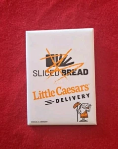 Little Caesars Delivery Button Pinback 2020 Sliced Bread - Bild 1 von 3