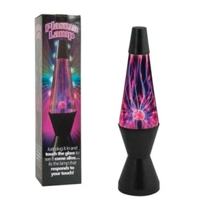 Glowing 14.5" Glass Plasma Lamp Lightning Plugin Touch Sensitive Electric Effect - Picture 1 of 12