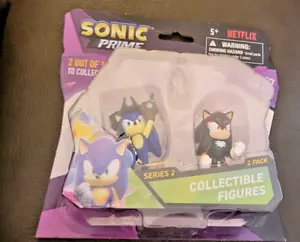 Netflix Sonic Prime Series 2 SONIC & SHADOW 2 confezione figure rare - Foto 1 di 2