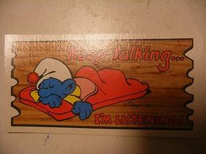 SCHTROUMPF SMURF SCHLUMPF 1982 Traiding Card USA Carte TOPPS SUPERCARD n°1 - Picture 1 of 1