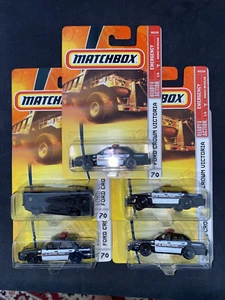 MATCHBOX # 70 LOT OF - 5 EL SEGUNDO FORD CROWN VICTORIA POLICE CAR - Picture 1 of 3