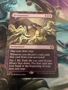 Necropotence Showcase Wilds of Eldraine Pack Fresh Never Played FREE SHIPPING - Picture 1 of 3