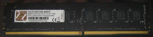 4GB G.SKILL Value RAM DDR4 2133MHz PC4-17000U DIMM 288-pin F4-2133C15S-4GNT - Picture 1 of 1
