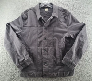 SWET Tailor The Duo Jacket Mens Large Gray Charcoal Stretch Button Preppy Casual - Picture 1 of 14