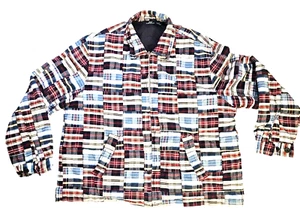 Brooks Brothers 346 Mens Madras Plaid Jacket Size XL Patchwork Cotton Preppy - Picture 1 of 9