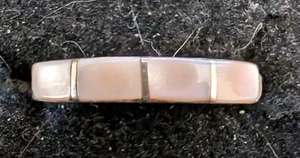 Zuni handgefertigter Sterling & rosa Perlmutt Damenring Größe 6,5 bis 8 - Bild 1 von 8