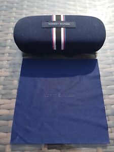 Tommy Hilfiger Blue Glasses Case With Glass Cleaning Cloth