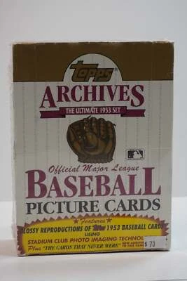 1991 Topps Baseball ARCHIVES - The Ultimate 1953 Set - 36 Packs - Sealed Box! - Image 1 of 2