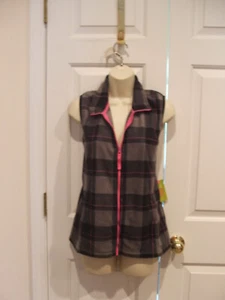 nwt made for life polar gray  plaid vest size petite xlarge px l - Picture 1 of 3