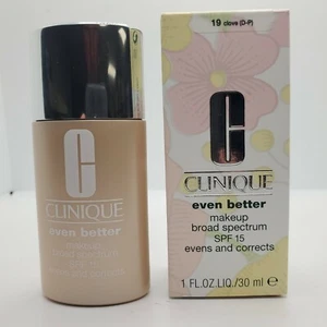 CLINIQUE Even Better Makeup Broad Spectrum SPF 15 (19 Clove D-P ) 6MNY-19 - Picture 1 of 6