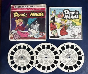 View-Master DENNIS THE MENACE  B539 3 Reel Set + Booklet GAF Cartoon Favourites - Picture 1 of 10