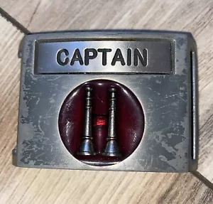 Fibbia cintura capitano pompiere vintage 1977 E. Hull - Foto 1 di 9