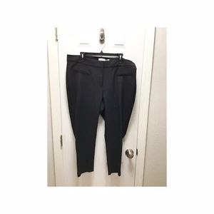 Calvin Klein Woman NWT Black Cropped Pants Size 16W Dressy - Picture 1 of 10
