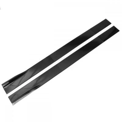 Panel basculante de faldón lateral de 78,7" negro brillante para sedán cupé para BMW X5 E39 E46 F10 Foto 1 de 4