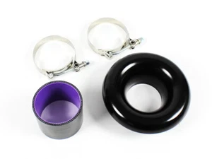 Ansaugtrichter SET 76mm Alu Short Ram Ansaugung für Turbolader Bremsenbelüftung - Bild 1 von 4