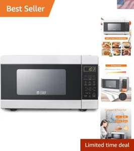 Efficient 900 Watt White Microwave Oven – 0.9 Cu. Ft. with 10 Power Levels - Picture 1 of 10