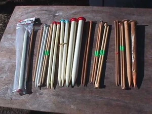 Knitting needles (WOOD & Plastic) - Picture 1 of 5