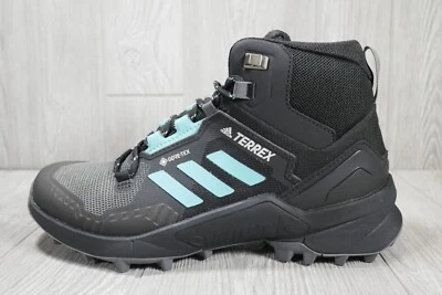 Adidas Terrex Swift R3 Mid GZ3043 Women's Black/Mint Gore-Tex Hiking Shoes 7-9 - Image 1 of 4