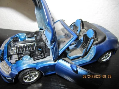 Burago BMW M Roadster azul 1996 modelo a escala 1:24 diecast Foto 1 de 2