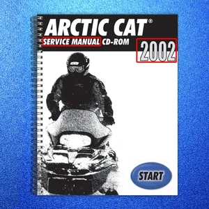 ARCTIC CAT 2002 SERVICE MANUAL - BOUND - COVERS - MANY XL FOLDOUT DIAGRAM PAGES - Imagen 1 de 12