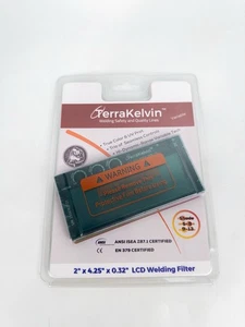 TerraKelvin 2" X 4 1/4" X 0.32" Auto Darkening Welding Lens 5-13 Shade LCD Filte - Picture 1 of 3