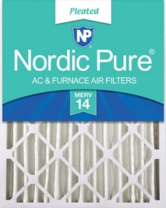 Nordic Pure 16x24x4 (3 5/8) Pleated MERV 14 Air Filter 1 Pack - Picture 1 of 7