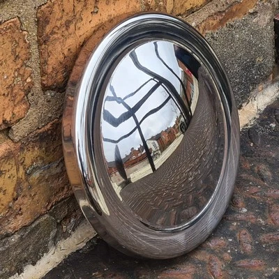 Classic Mini Hub Cap 10" Stainless Steel for Mini Cooper, Van, Pickup, Traveller - Image 1 of 4