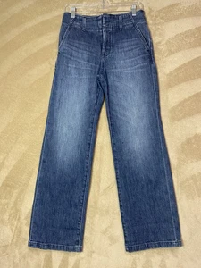 Pilcro By Anthropologie Jeans Woman’s Size 25 Blue Wide Leg Designed In Phila - Picture 1 of 14