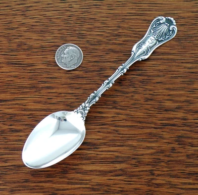 WHITING MFG. Ложка CO из стерлингового серебра 5 O'CLOCK ИМПЕРСКАЯ КОРОЛЕВА раковина 5 1/4 дюйма - Изображение 1 из 3