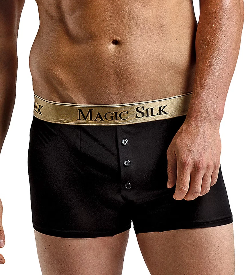 Calzoncillo boxer Magic Silk 6786 100 % seda tejido con botones Foto 1 de 1