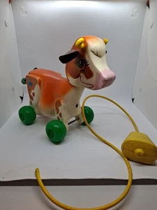Vintage 1972 Fisher Price Molly Moo Zugspielzeug #132 - Bild 1 von 11