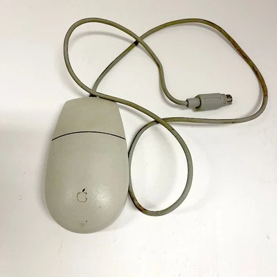 Apple Desktop Bus Mouse II M2706 Vintage Gray Computer Peripherals - Image 1 of 4