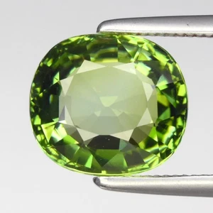 💎 2,15ct 8,5x7,7mm VVS Kissen Natur Grün Turmalin - Unbeheizt, Afrika Edelstein - Bild 1 von 4