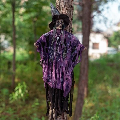 1PCS Halloween Horror Props Electric Toys Sounding Glowing Sound Skeleton Ghost - Image 1 of 4