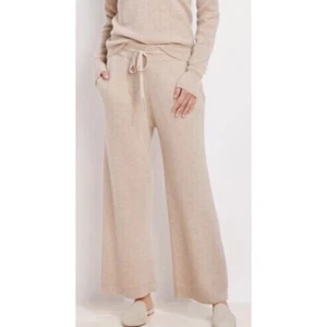 Vineyard Vines soft wool blend knit pull on soft wide leg pants, size small  - Picture 1 of 13