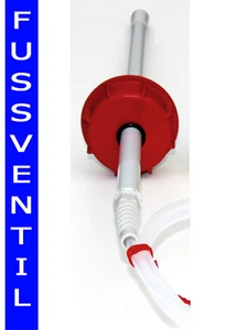 Sauglanze variabel pH Regulierung DIN 61 ROT - PVC D16x480mm mit Fussventil - Bild 1 von 2