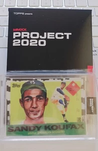 TOPPS Project 2020, 1955 Sandy Koufax #2 by Jacob Rochester - Bild 1 von 3