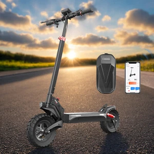 Electric Scooter Adult 800W Off-road E-Scooter Long Range 28MPH Max Speed 10inch - Picture 1 of 12