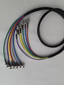 10 FT 6 Channel Snake Belden 1855A HD-SDI Mini RG59 Video Cable 6 GHZ BNC Male - Picture 1 of 3