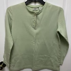 WOMEN’S CLASSIC ELEMENTS GREEN LONG SLEEVE SHIRT SIZE SMALL(6-8) - Picture 1 of 12