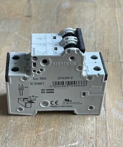 SIEMENS 5SY62 MCB D4 SCHUTZSCHALTER 2 POLIG 4A 400V - Bild 1 von 5