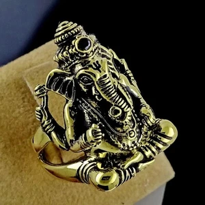 Anello Lord Ganesh Chiusura Buona Fortuna Sconto 50%! - Foto 1 di 3