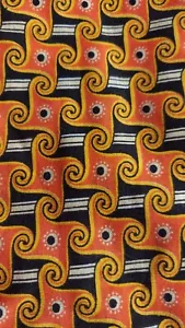 Vtg Knit Fabric ~ 1 1/2 Yards X 56" Retro Funky Hip Novelty Mod ~ Abstract - Picture 1 of 4